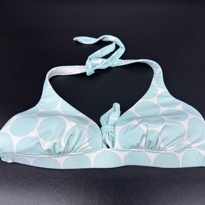 Victoria's Secret Polka Dot Swim Suit Top with Tie-Neck & Back